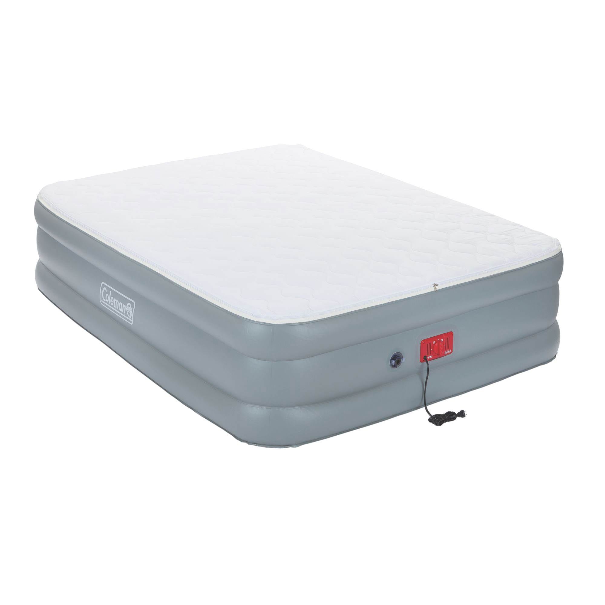 Coleman Queen Supportrest Elite PillowStop Double-High Air Bed/Pump (Open Box) - VMInnovations