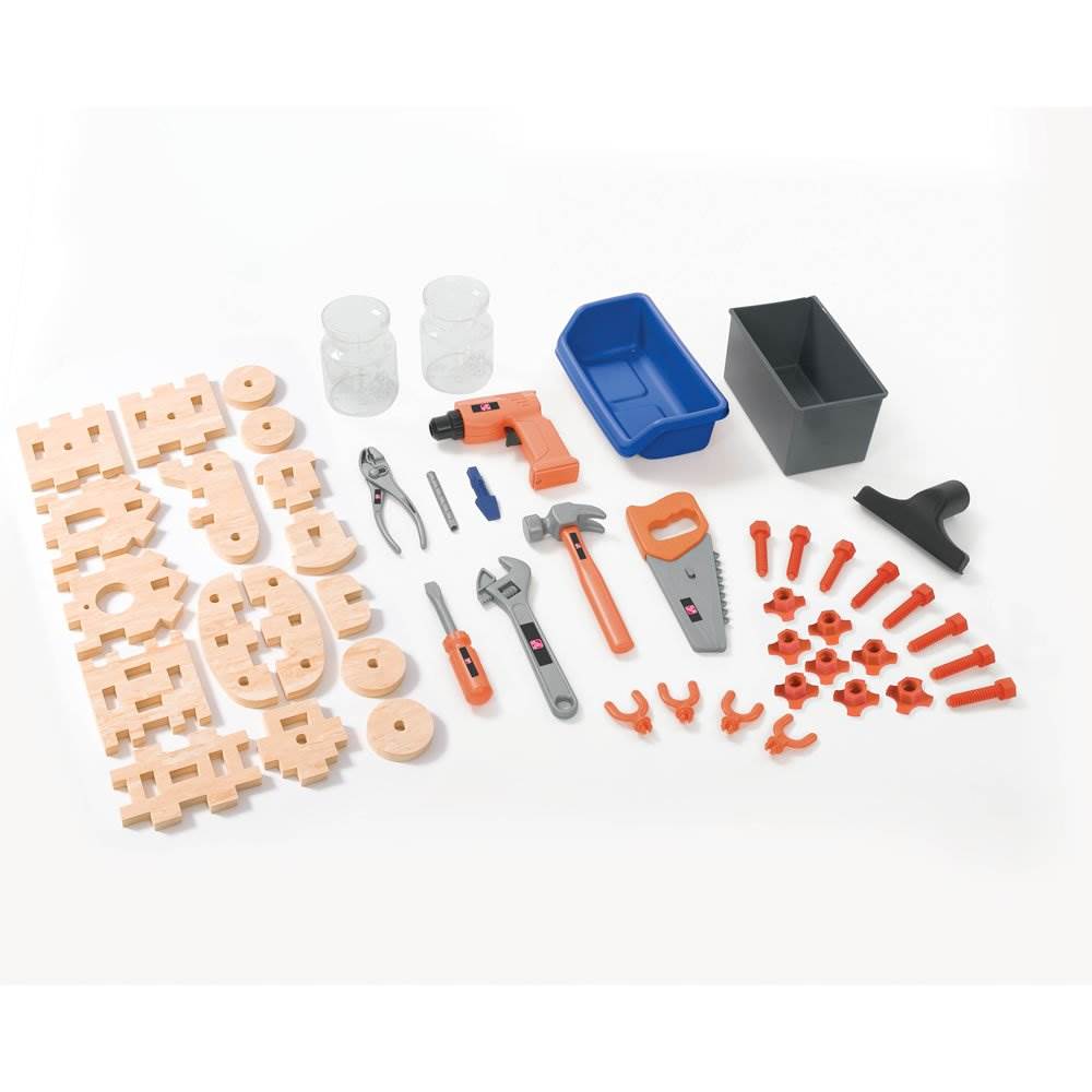 Step2 Kids Deluxe Toy Tool Workshop Station Play Set w/ 50 Piece Set (Open Box)