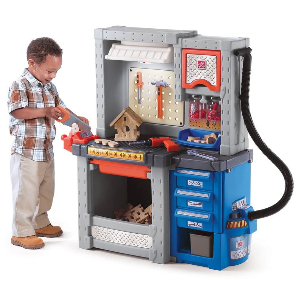 Step2 Kids Deluxe Toy Tool Workshop Station Play Set w/ 50 Piece Set (Open Box)