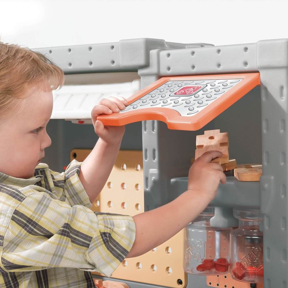 Step2 Kids Deluxe Toy Tool Workshop Station Play Set w/ 50 Piece Set (Open Box)