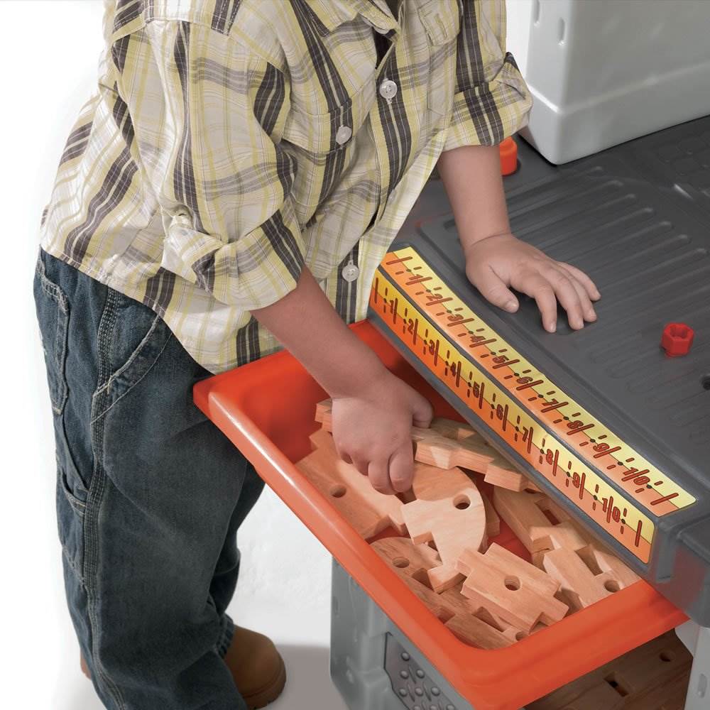 Step2 Kids Deluxe Toy Tool Workshop Station Play Set w/ 50 Piece Set (Open Box)