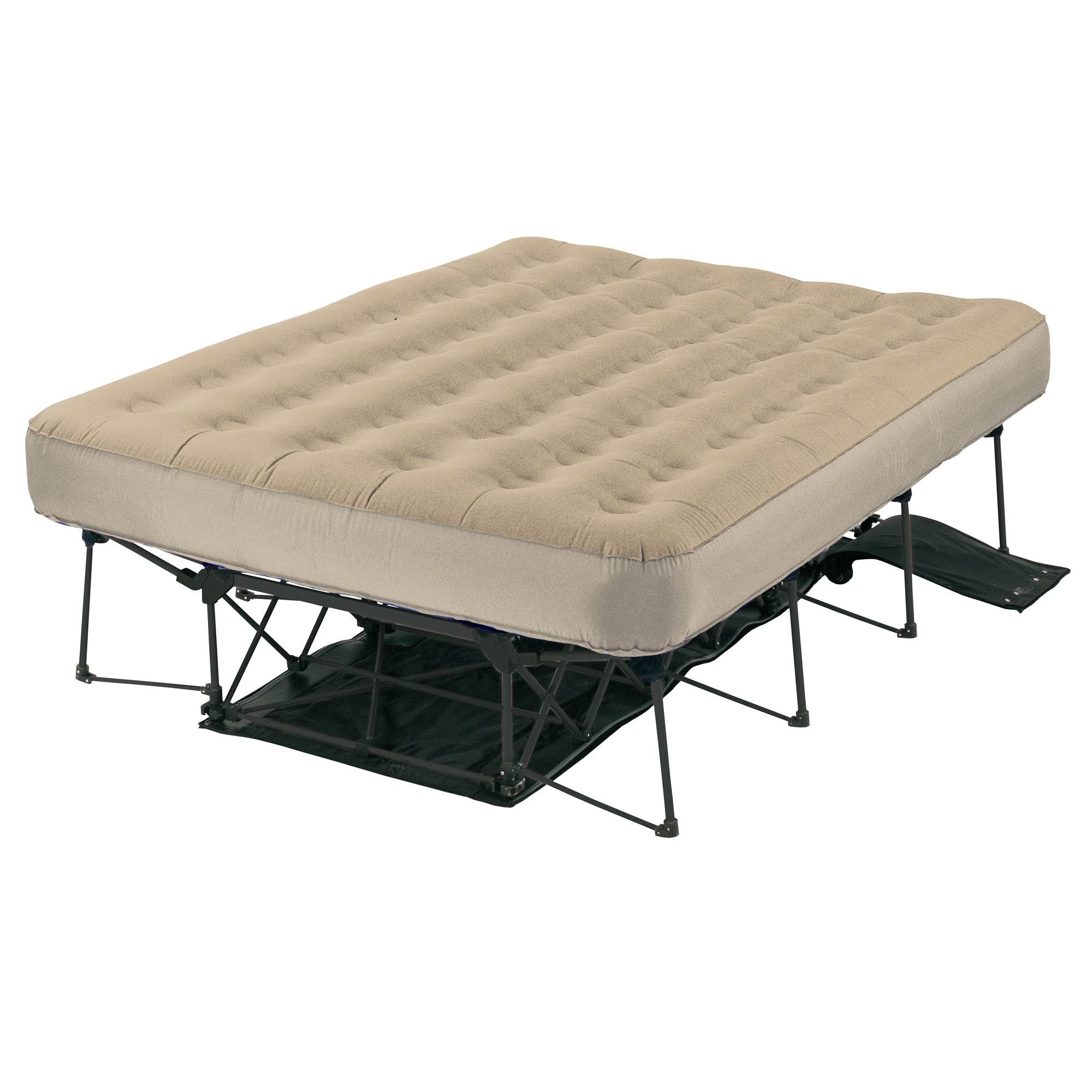 EZ Queen Raised Air Mattress Bed & Frame with Built In NeverFlat AC Pump (Used) - VMInnovations