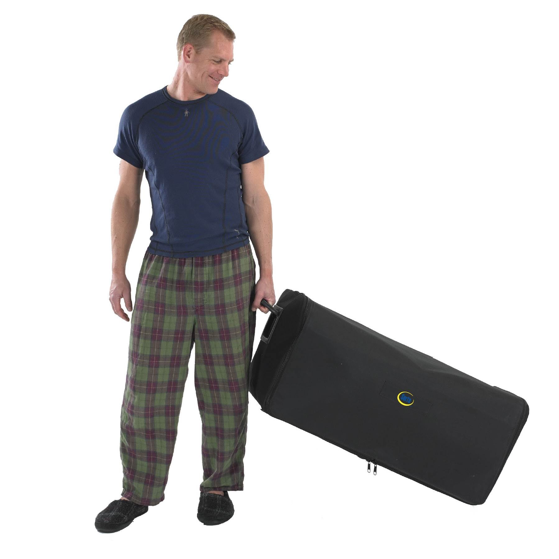 EZ Queen Raised Air Mattress Bed & Frame with Built In NeverFlat AC Pump (Used) - VMInnovations