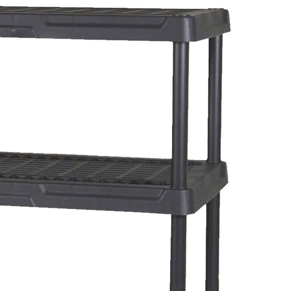 Contico 4-Tier Resin Outdoor Storage Shelf (2) + Latching 20 Gallon Tote (14)