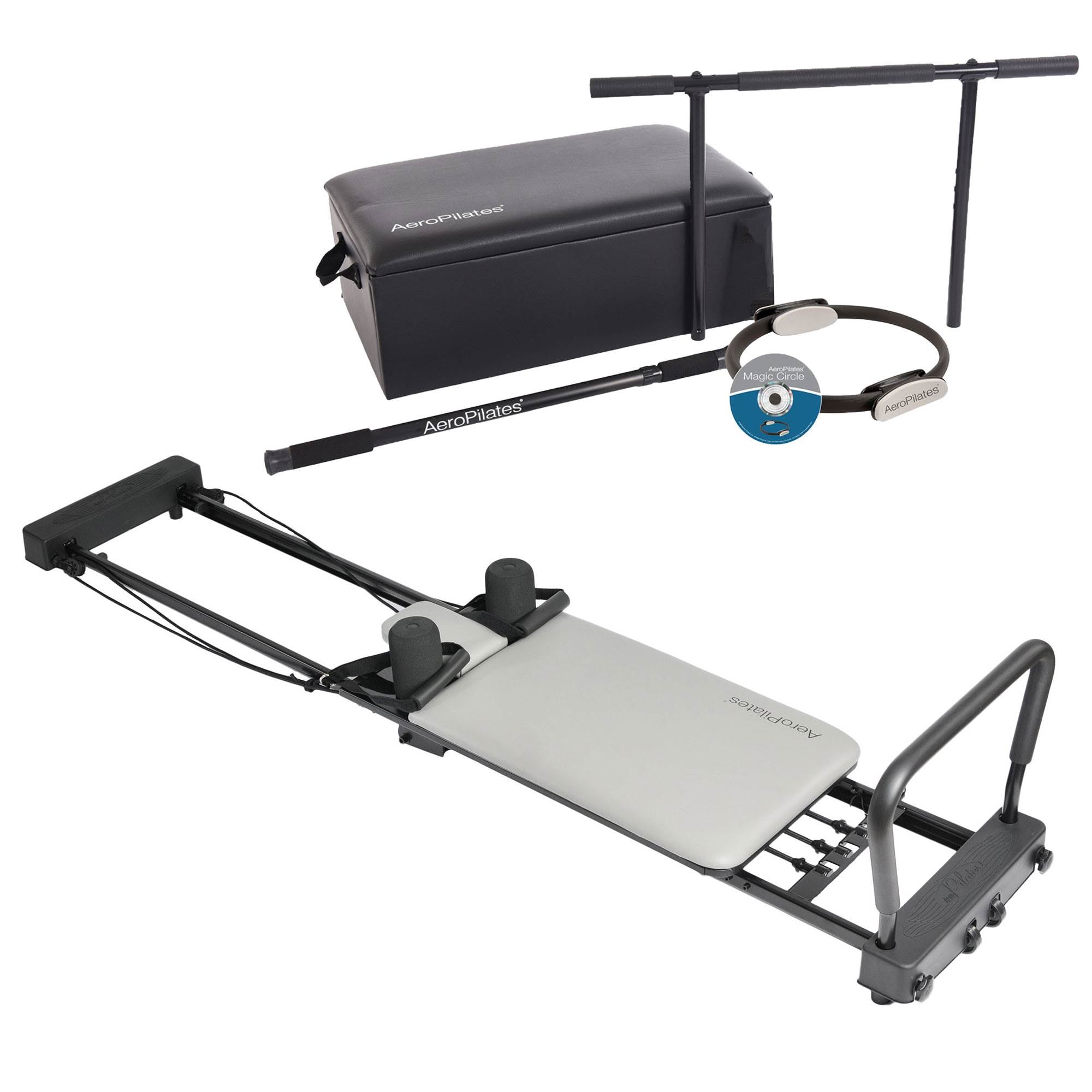 Stamina AeroPilates 287 Folding Pilates Workout Reformer Machine & Exercise Kit