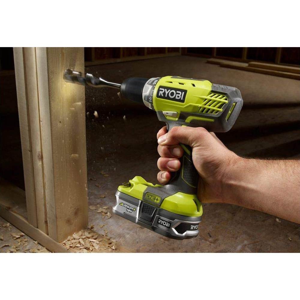 Ryobi ONE+ 18V Li Ion 6 Pc Drill Driver & Saw Combo Kit (Certified Refurbished)