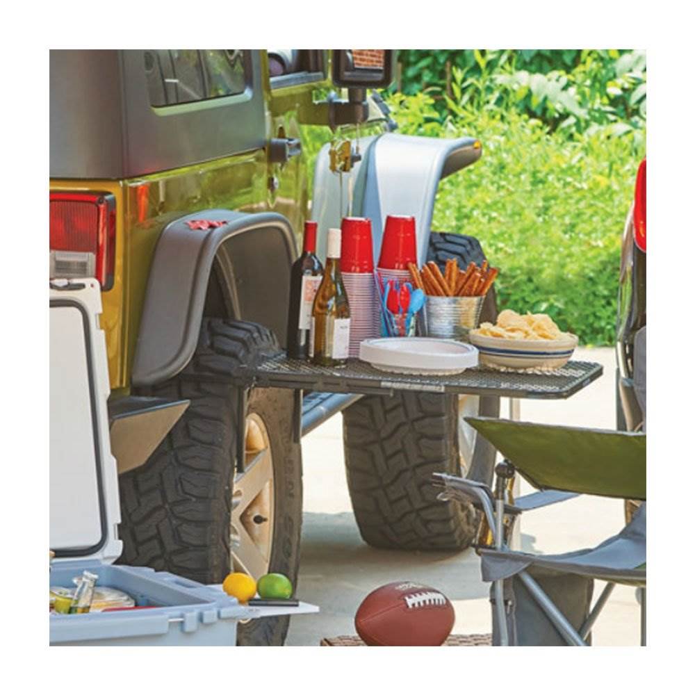 Tailgater Original Durable Powder Coated Steel Tire Mounted Table (Open Box) - VMInnovations