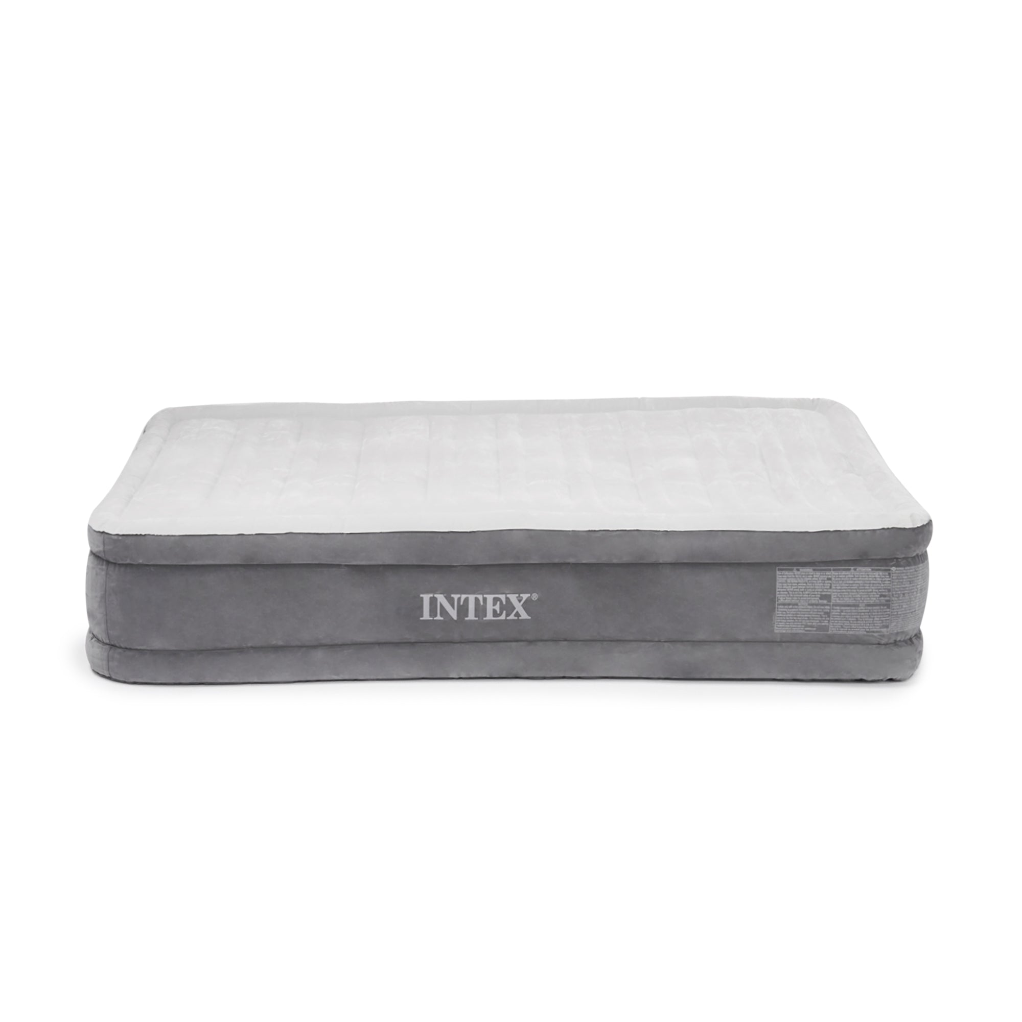 Intex PVC Dura-Beam Series Mid Rise Airbed with Built In Electric Pump, Twin