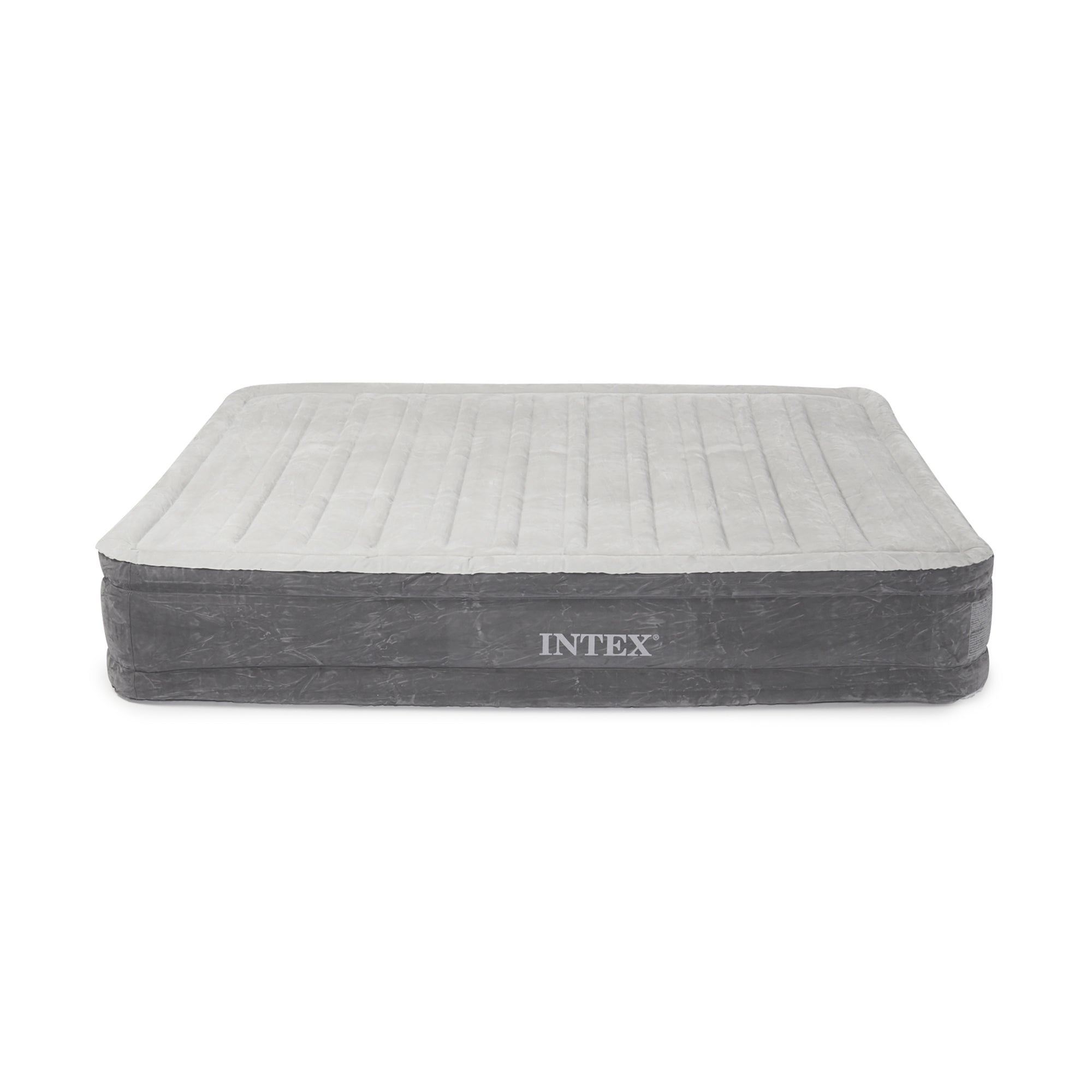 Intex PVC Dura-Beam Series Airbed with Built In Electric Pump, Queen (Open Box)