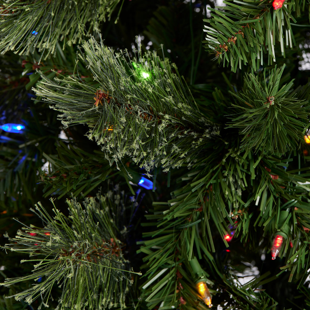 Home Heritage 5' Artificial Cascade Cashmere Christmas Tree, Lights (For Parts)