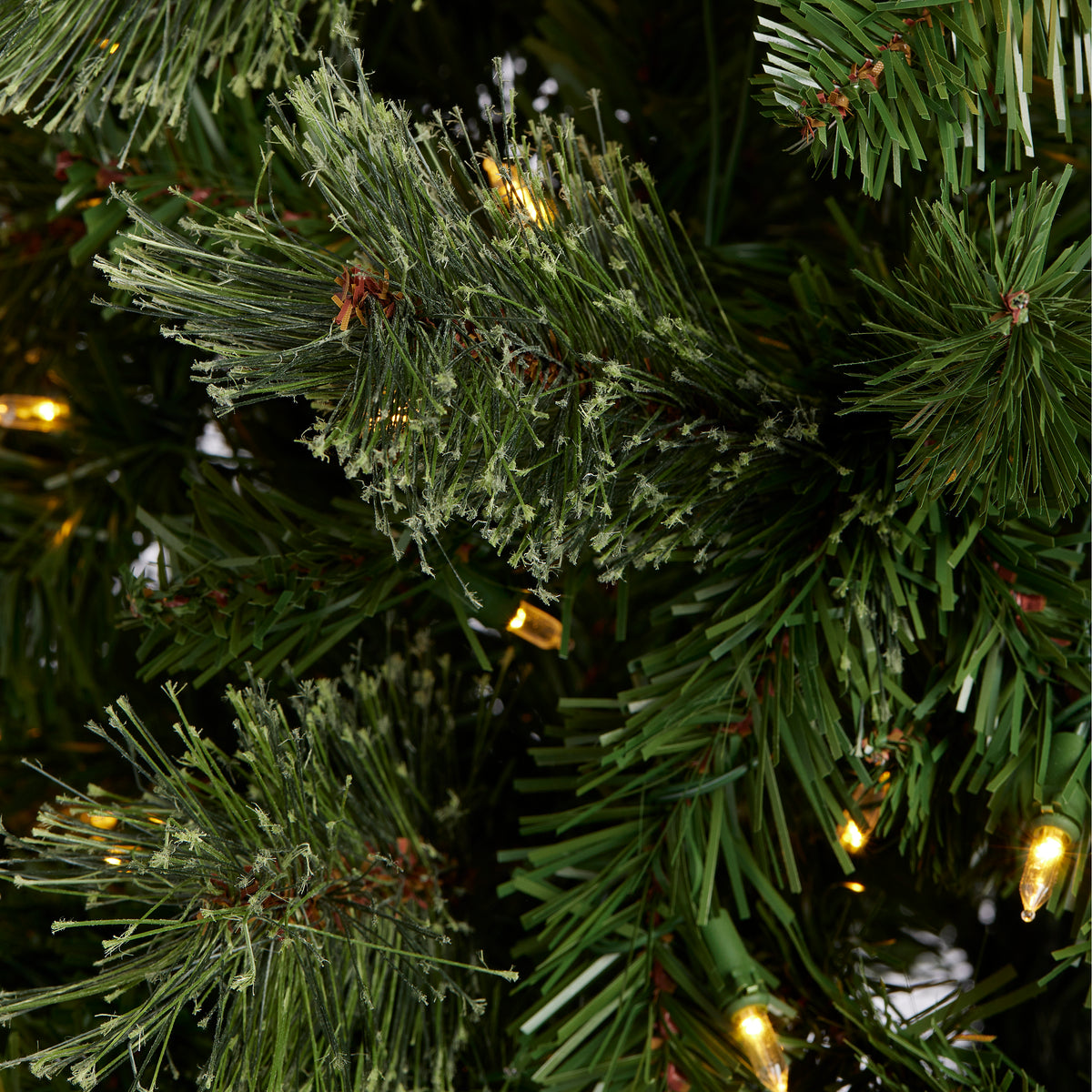 Home Heritage 5' Artificial Cascade Cashmere Christmas Tree, Lights (For Parts)