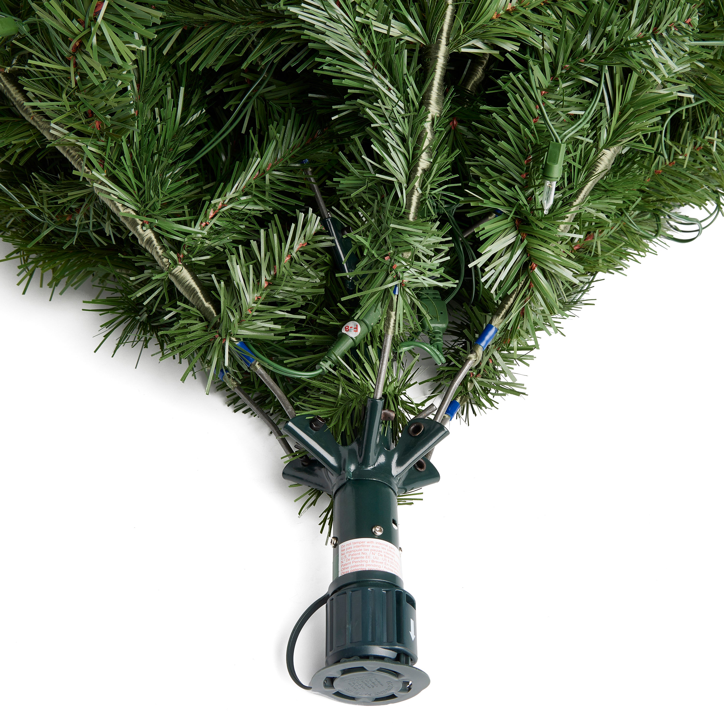 Home Heritage Cascade Quick Set 5 Foot 250 LED Pre-Lit Artificial Christmas Tree - VMInnovations