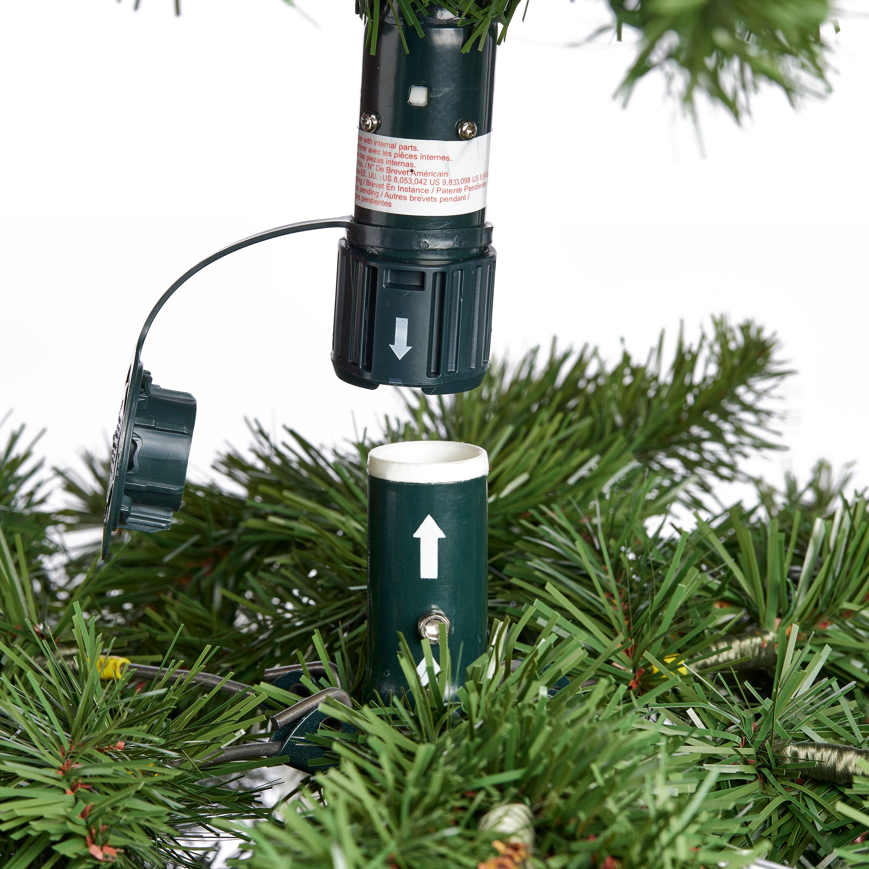 Home Heritage 9' Cascade Cashmere Quick Set Tree and Changing Lights (Open Box) - VMInnovations
