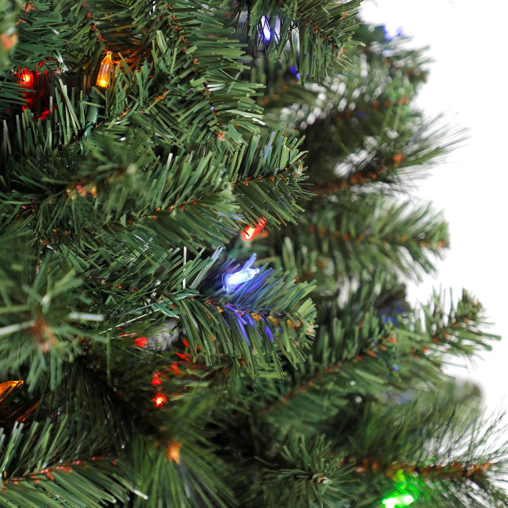 Home Heritage 12' Cascade Cashmere Christmas Tree with Changing Lights (Used) - VMInnovations