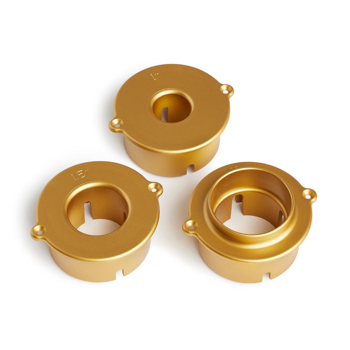 Home Heritage 1-1.75" Artificial Christmas Tree Base Rotating Metal Stand, Gold - VMInnovations