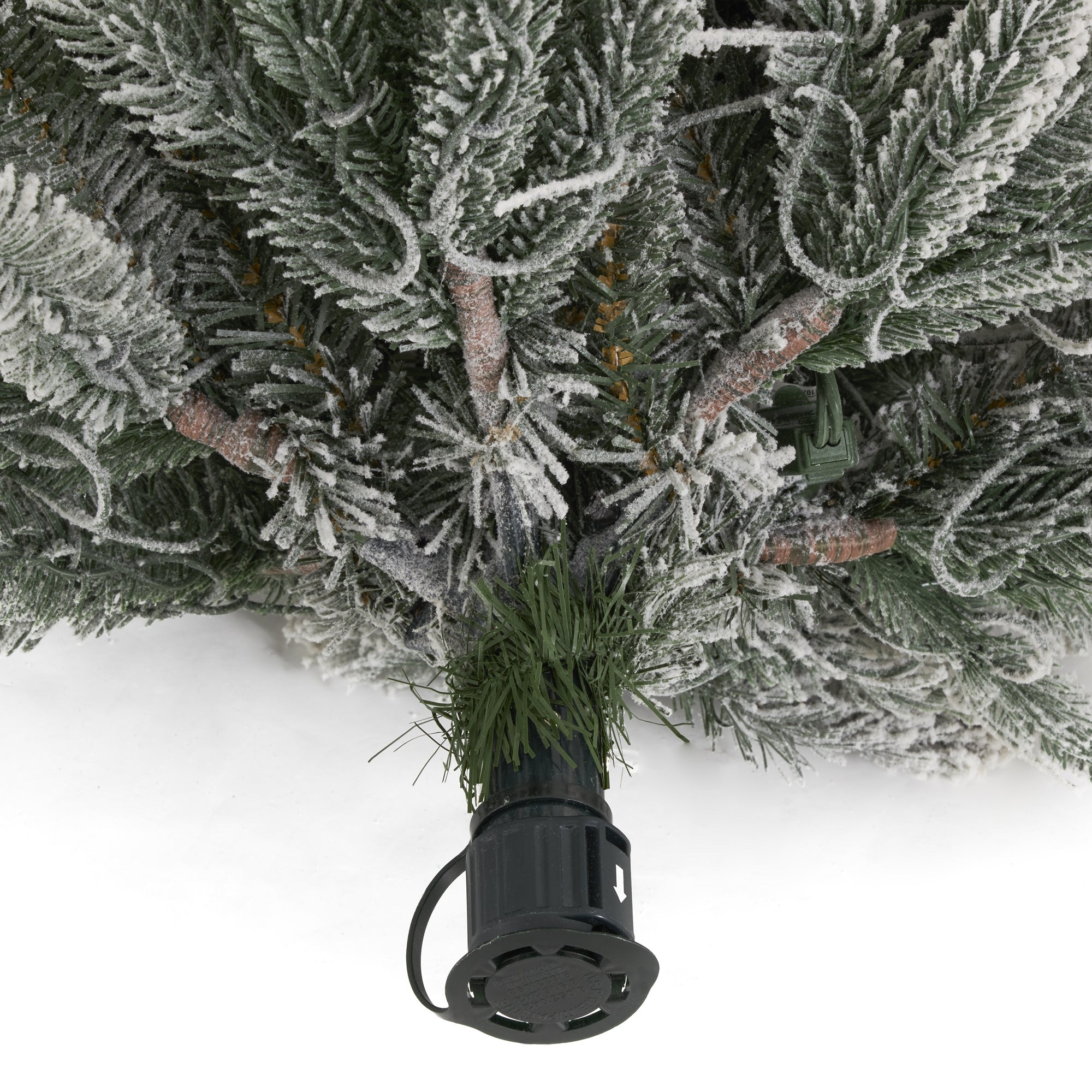 Home Heritage 7' Frosted Alpine Quick Set Pre Lit Christmas Tree (Open Box) - VMInnovations