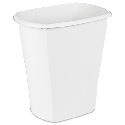 Sterilite 10538006 10 Gallon White Ultra Plastic Wastebasket Trash Can (12 Pack)