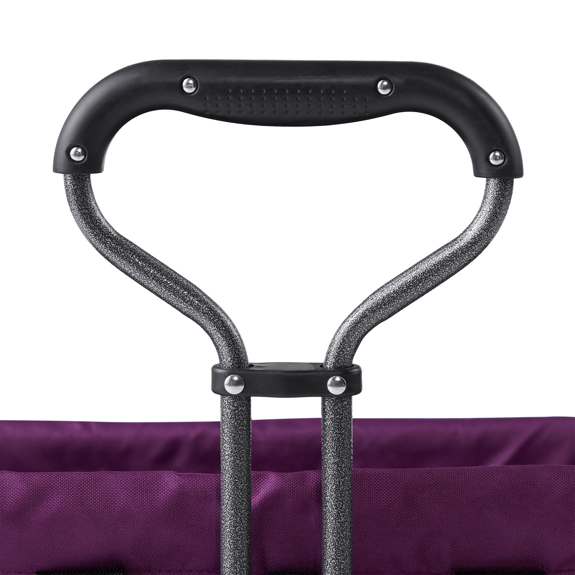 Mac Sports Double Decker Collapsible Outdoor Cart Utility Garden Wagon, Purple - VMInnovations