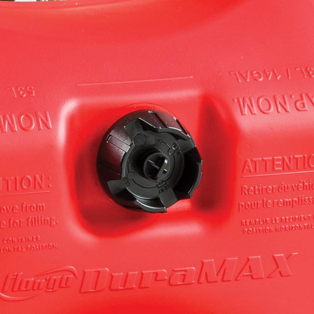 Scepter Flo N' Go Duramax 14 Gal Gas Fuel Tank Container & Pump, Red - VMInnovations