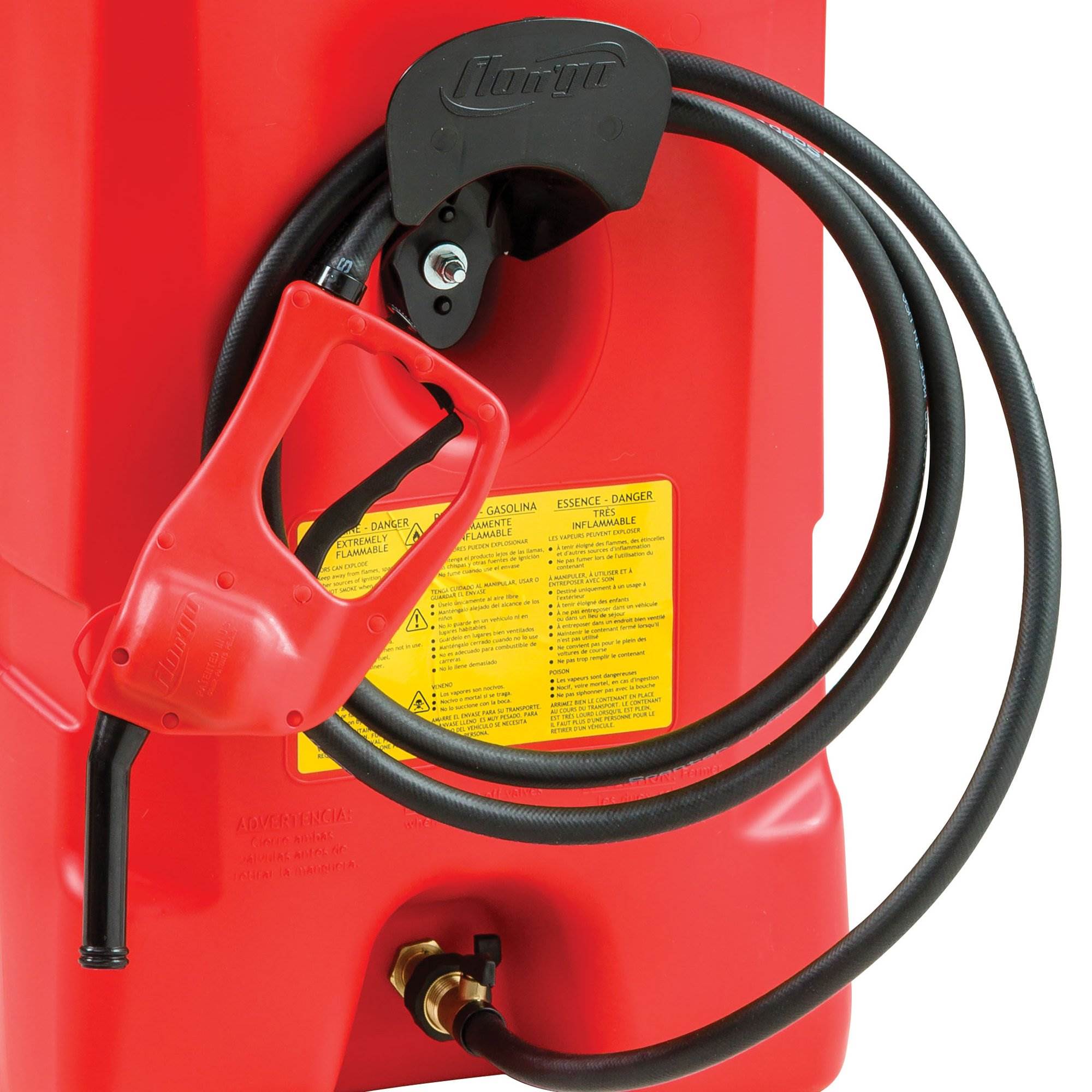 Scepter Flo N Go DuraMax 14 Gallon Gas Fuel Tank Bundle with 5 Gallon Container