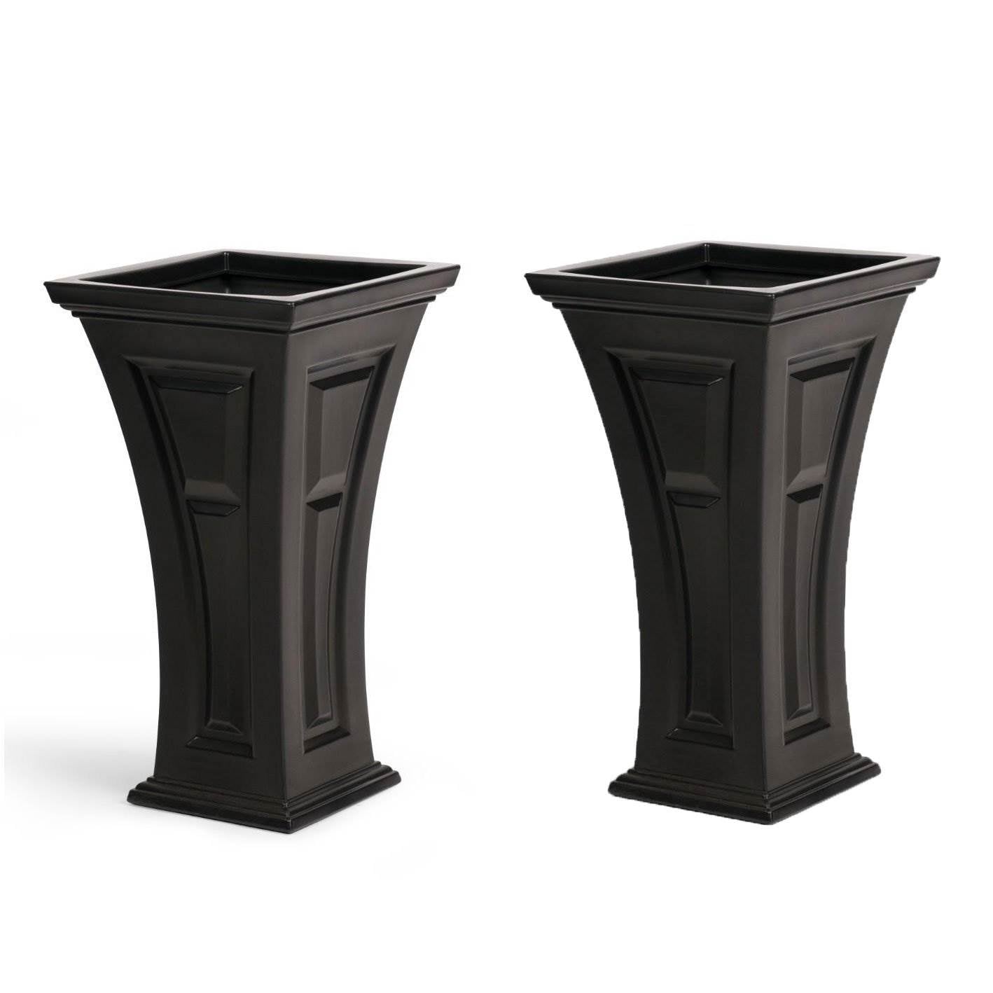 FCMP Outdoor Heritage Self Watering Garden Patio Planter Pot, 2 Pack (Used) - VMInnovations