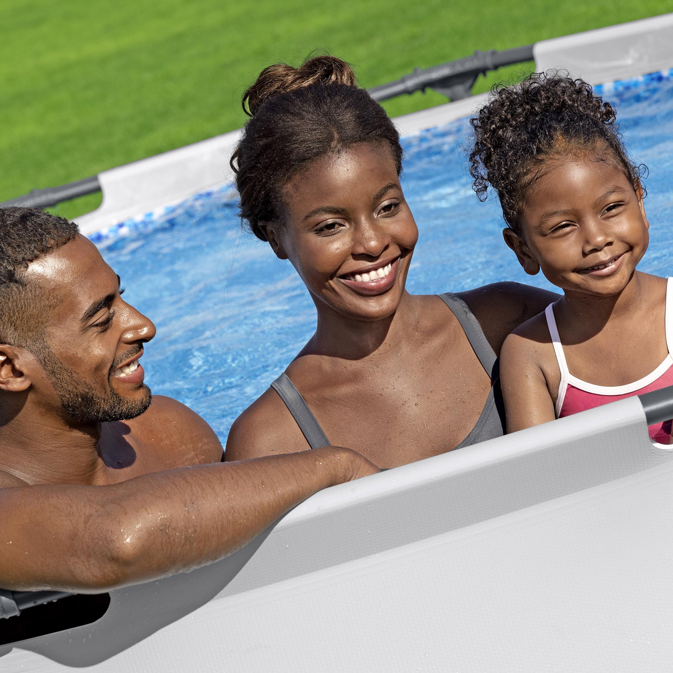 Bestway Steel Pro MAX 10'x30" Round Above Ground Outdoor Pool with Pump, 4 Pack