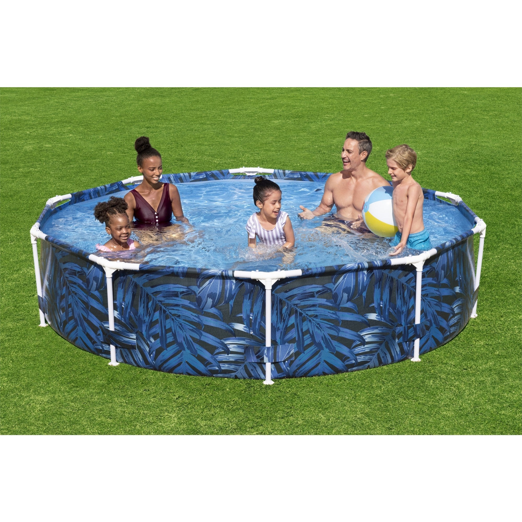 Bestway Steel Pro 10' x 26" Round Above Ground Kiddie Swimming Pool (Open Box) - VMInnovations