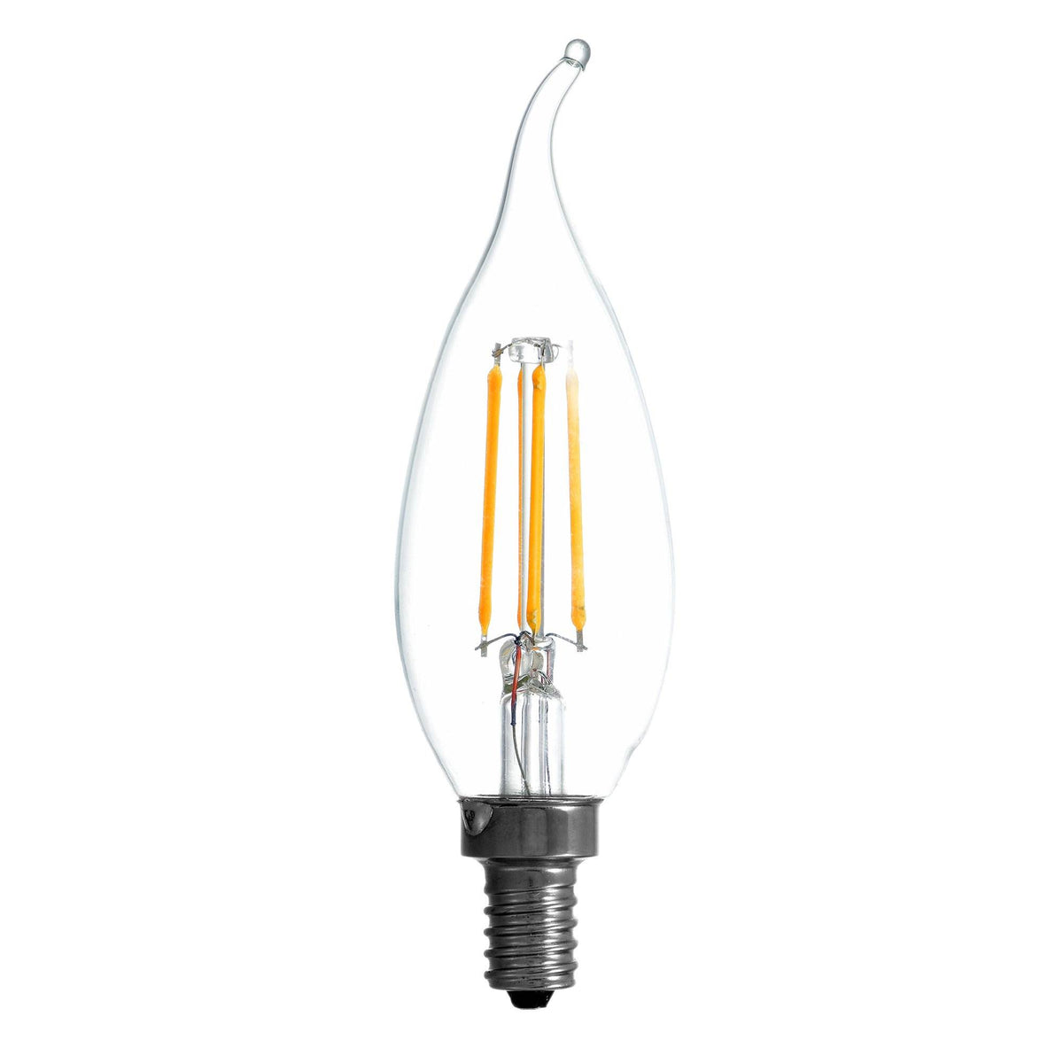 Sylvania Filament LED 60W Candelabra Base Dimmable Light Bulb (2 Pack)(Open Box)