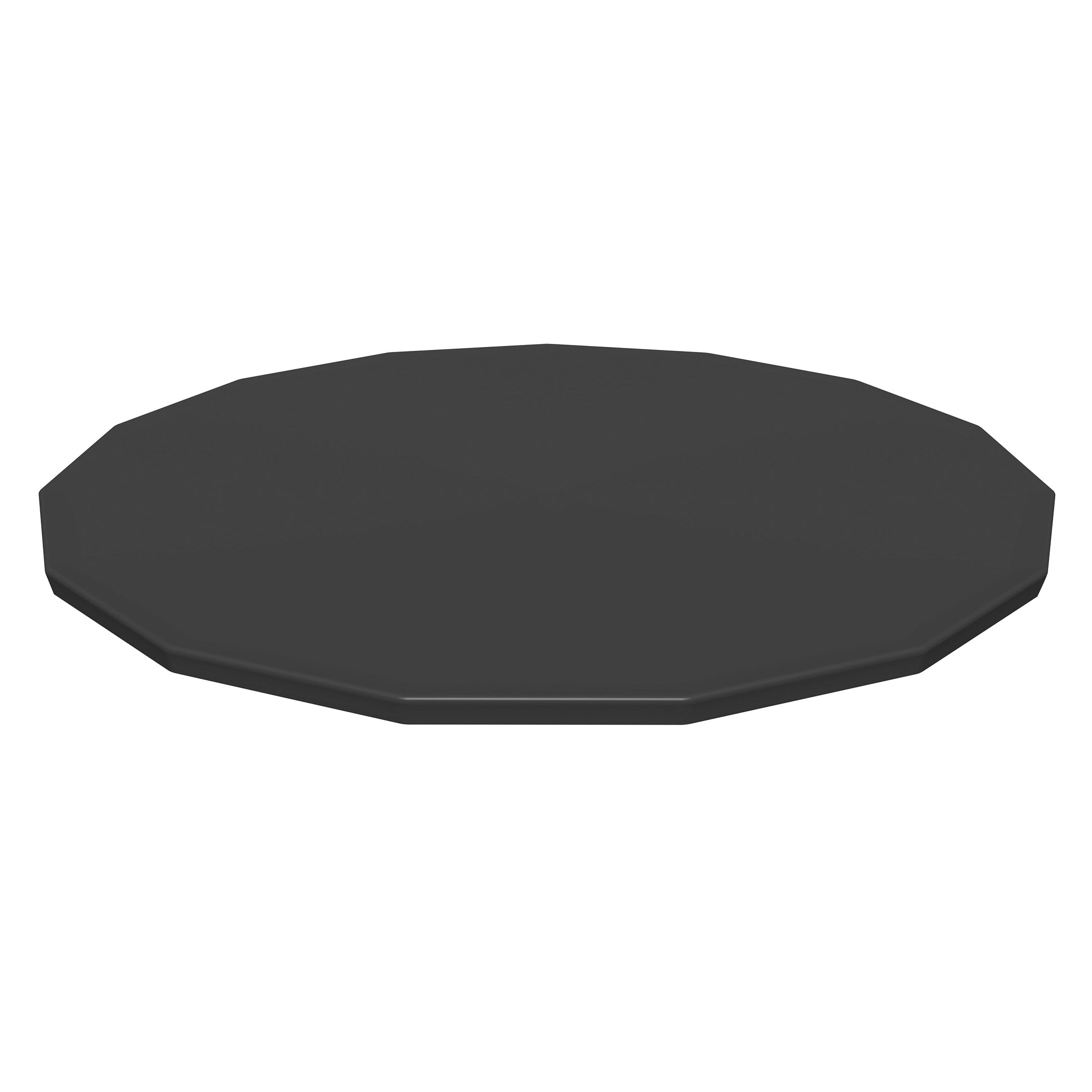 Bestway Round Pool Cover for 15 Foot Above Ground Pools, Black (Cover Only)