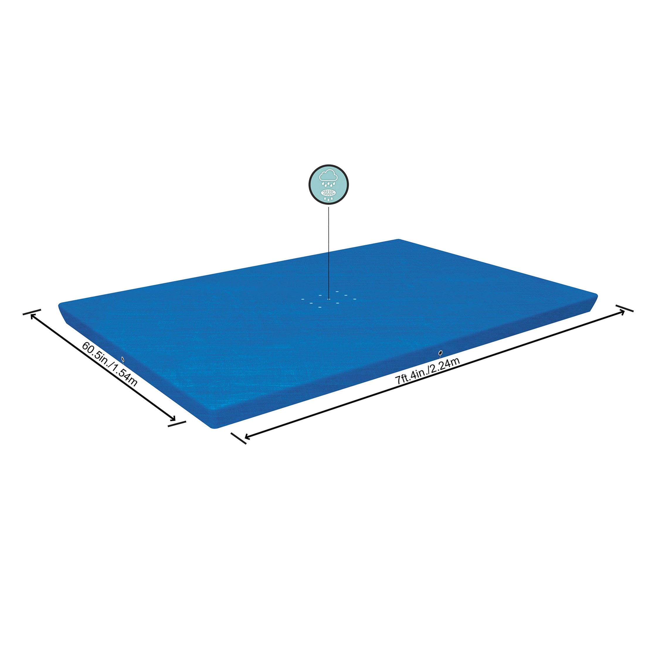 Bestway Flowclear Rectangle 8'6" x 67" Cover for Above Ground Pools (Cover Only)