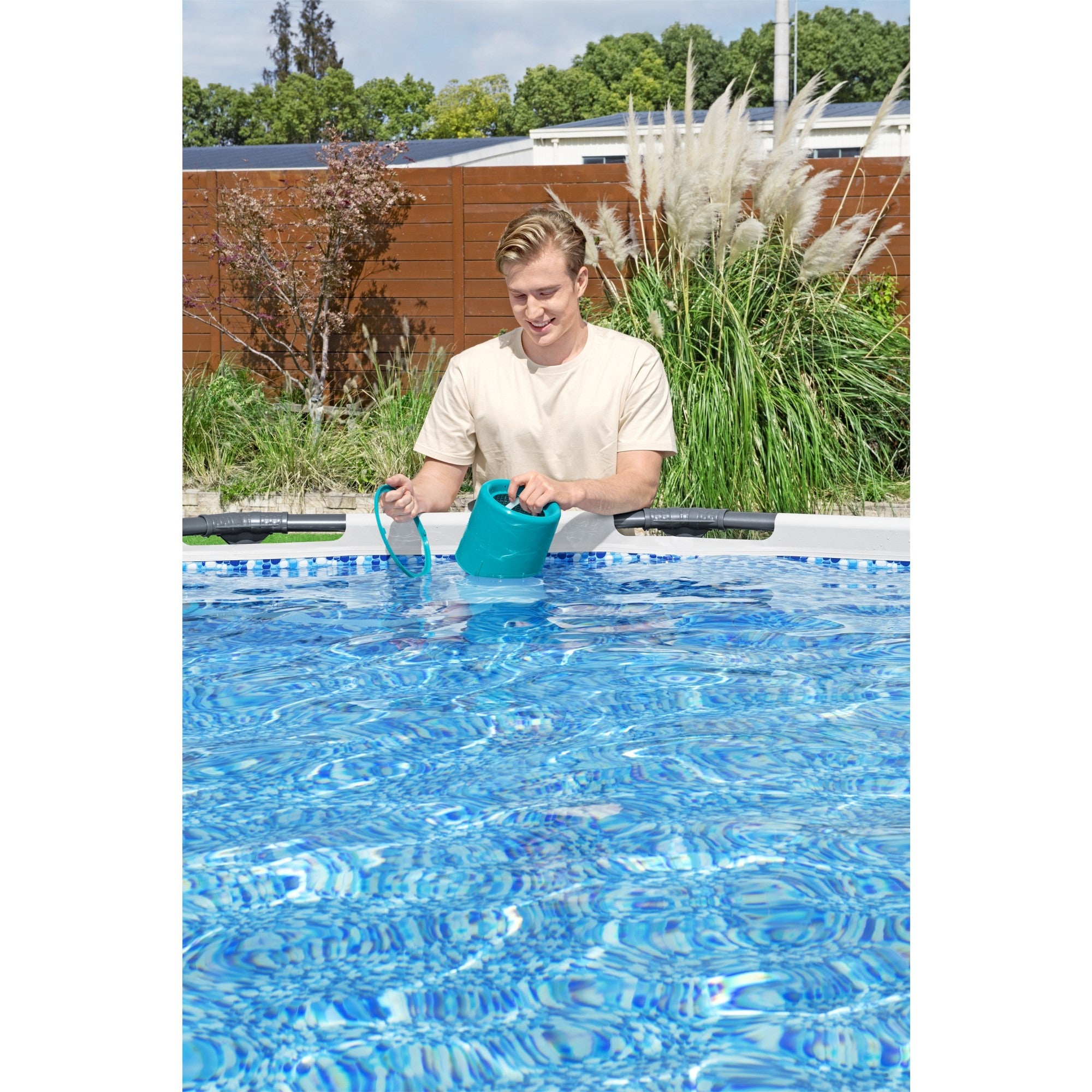 Bestway 58233E 800 GPH Above Ground Swimming Pool Surface Skimmer Debris Cleaner - VMInnovations