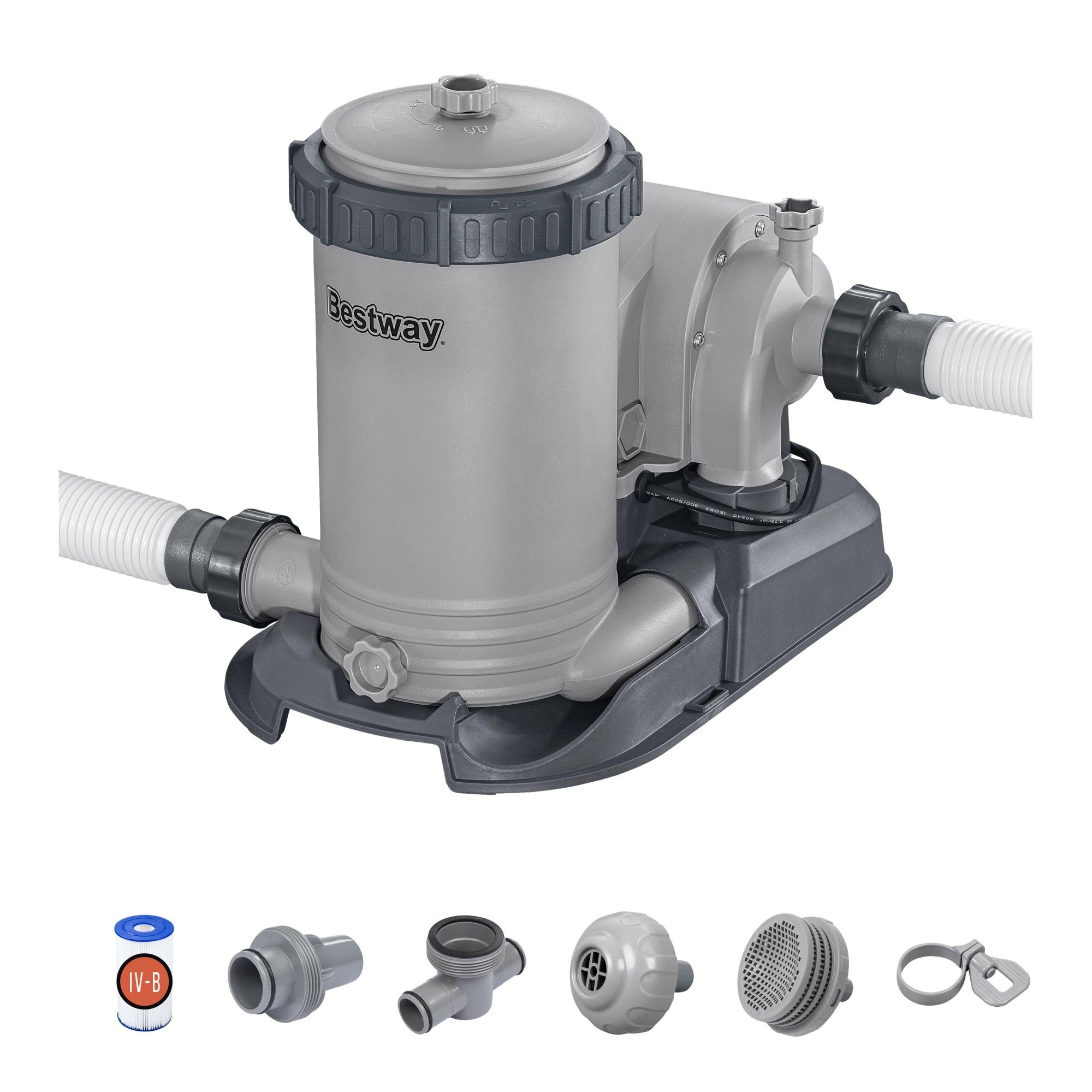 Bestway 58392E Swimming Pool Water Filter Pump & Replacement Cartridge, 2 Pack
