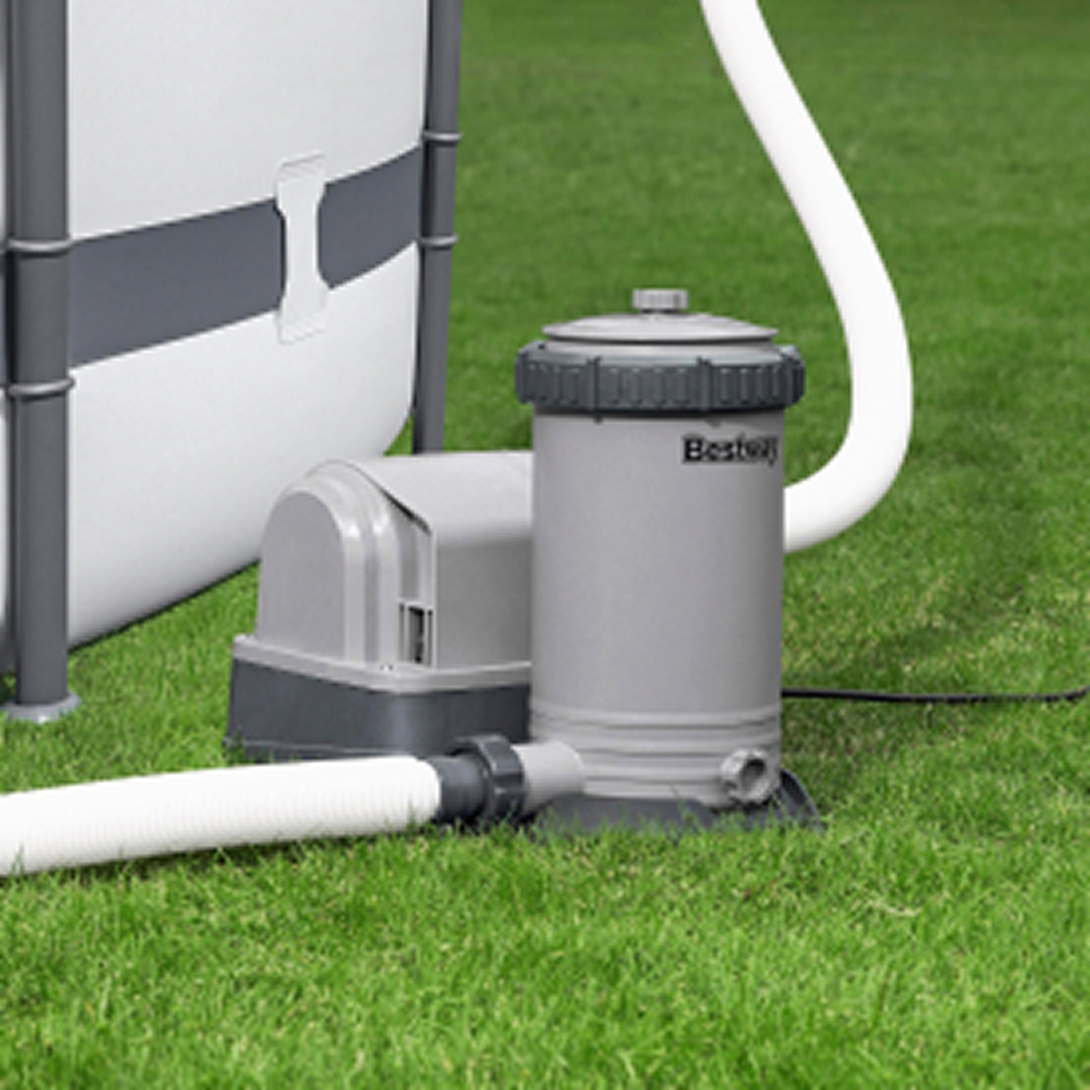 Bestway 2,500 Gallon Filter Pump Set for Above Ground Outdoor Swimming Pools