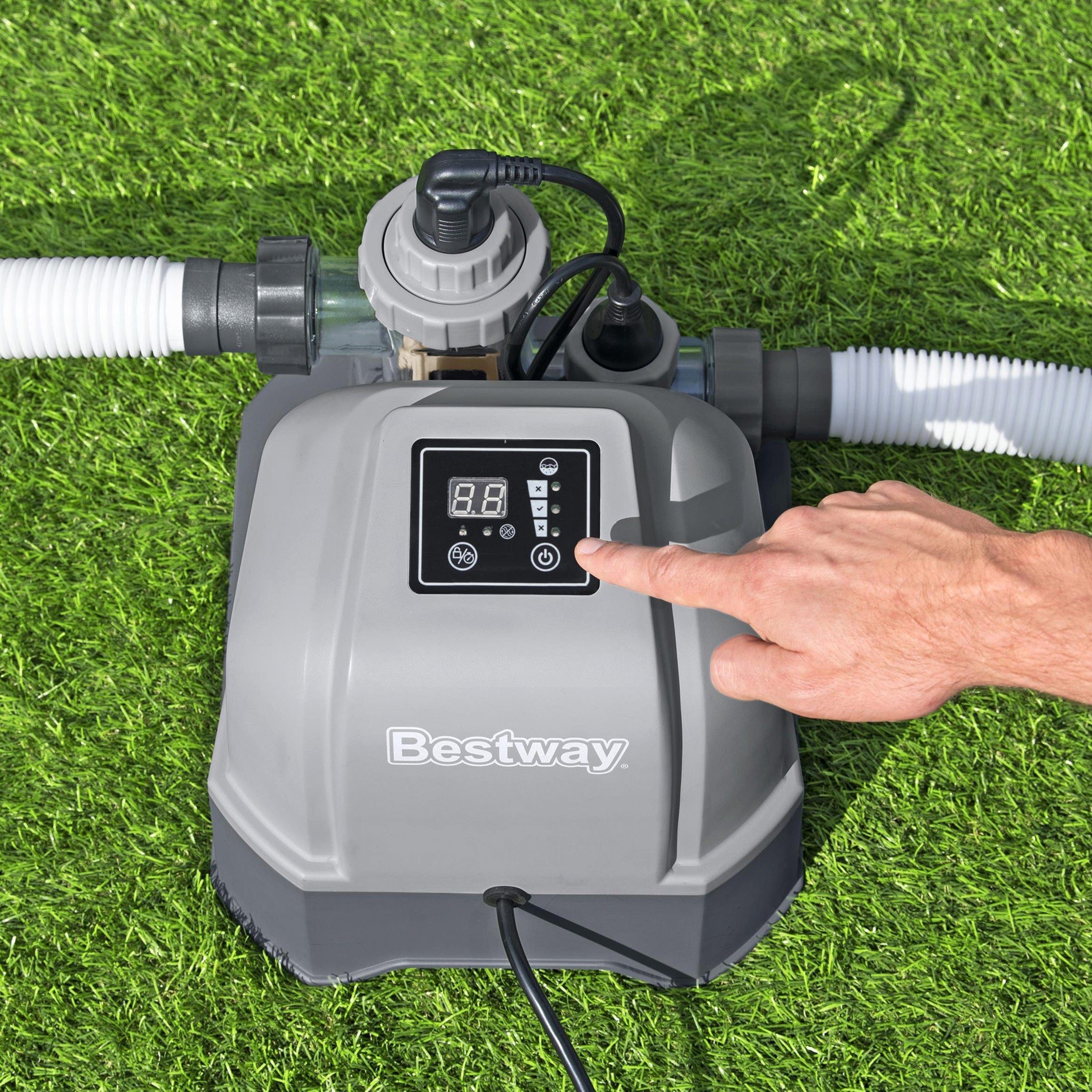 Bestway Hydrogenic 12 G/H Saltwater Chlorinator for Above Ground Swimming Pools - VMInnovations