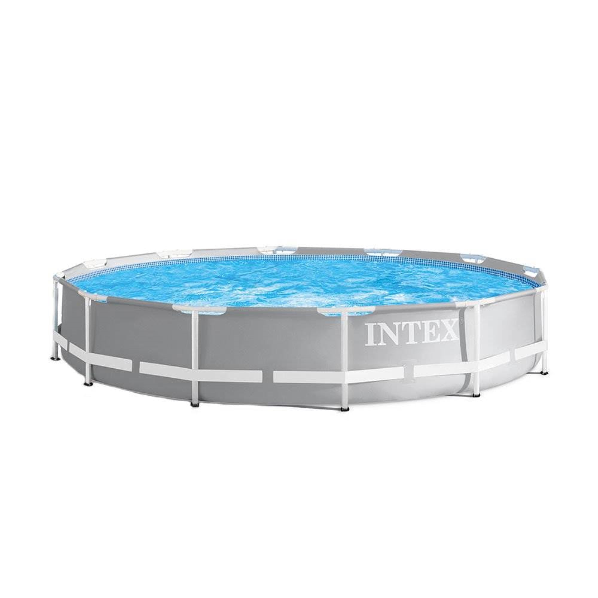 Intex 12ft x 30in Prism Above Ground Pool & Pool Care Chlorine Tablets, 25 Lbs
