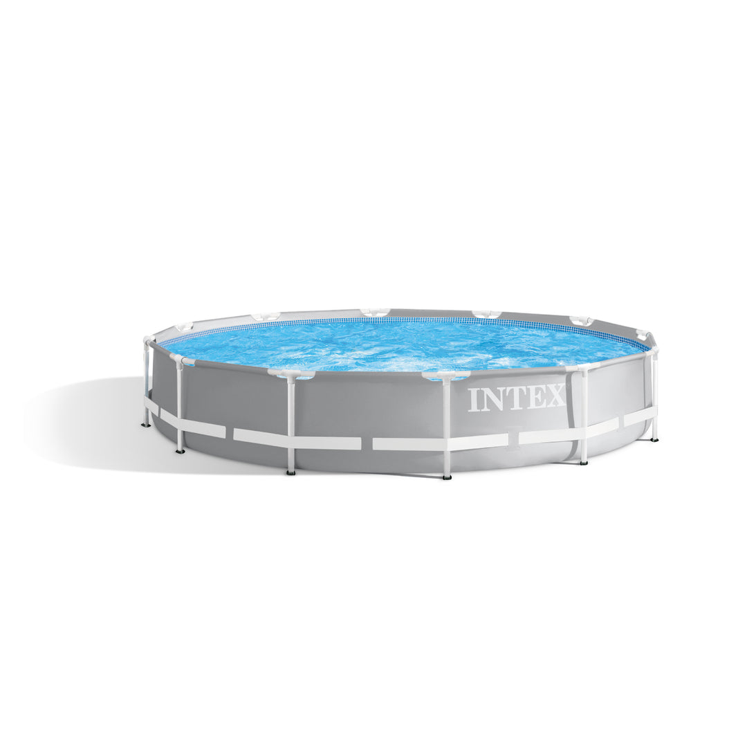 Intex 12 Foot x 30 Inches Durable Prism Steel Frame Above Ground Pool (Used) - VMInnovations