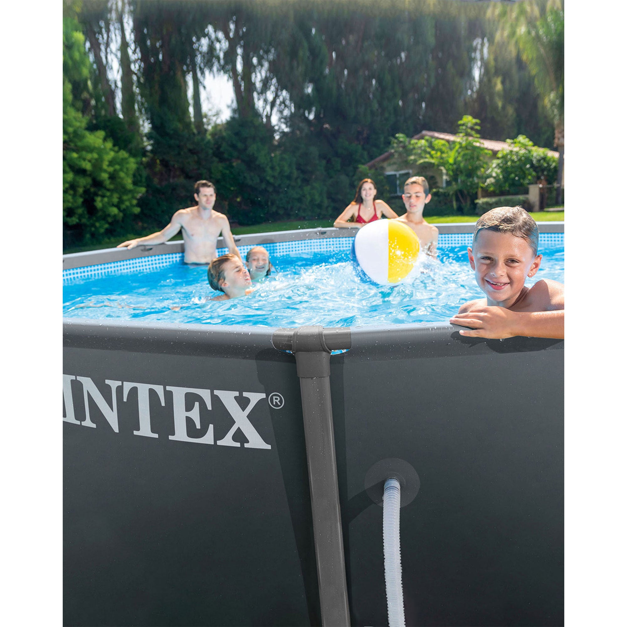 Intex 26325EH 16Ft x 48In XTR Frame Above Ground Pool Set w/ Pump (For Parts)