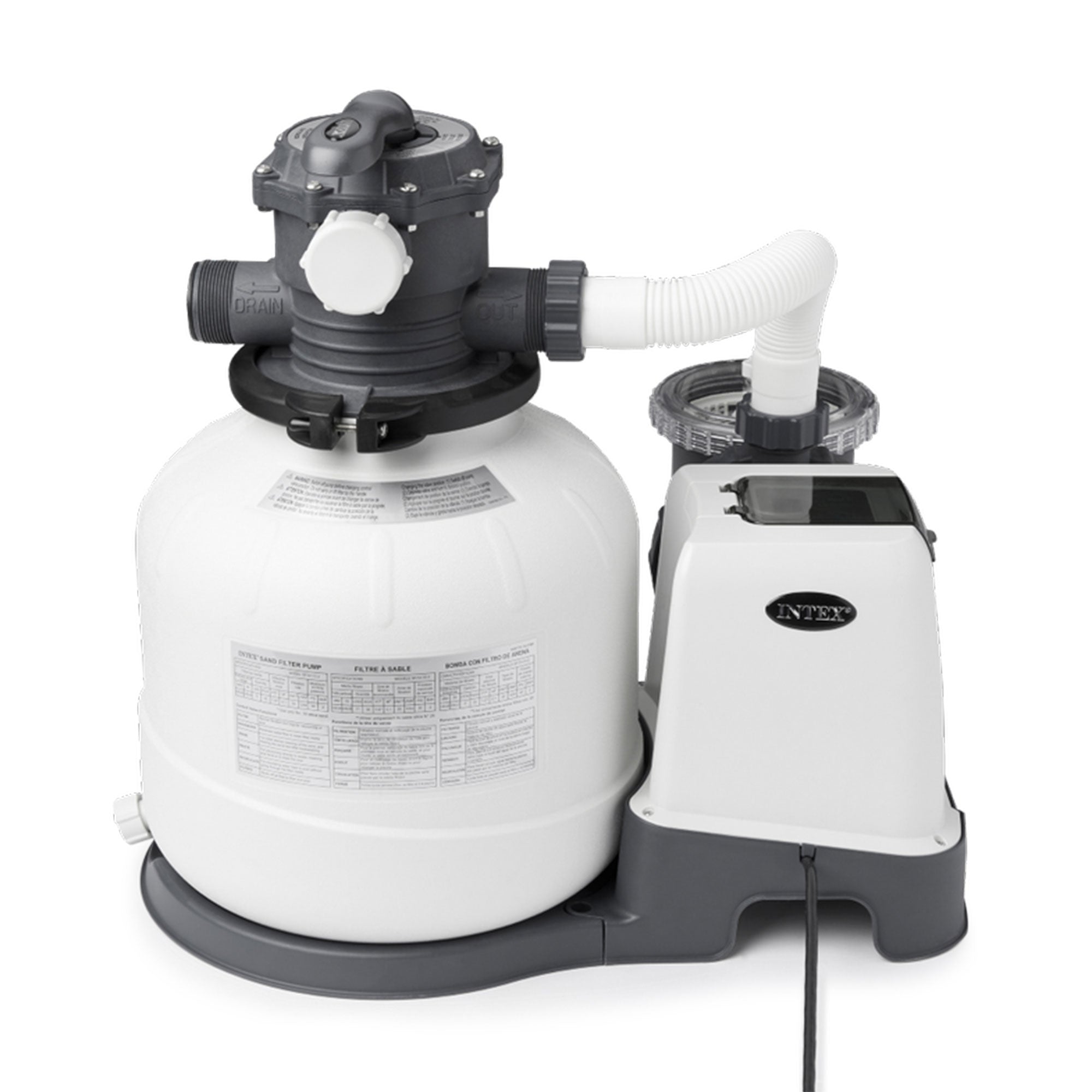 Intex 2800 GPH Above Ground Pool Sand Filter Pump with Timer(Open Box) (2 Pack) - VMInnovations