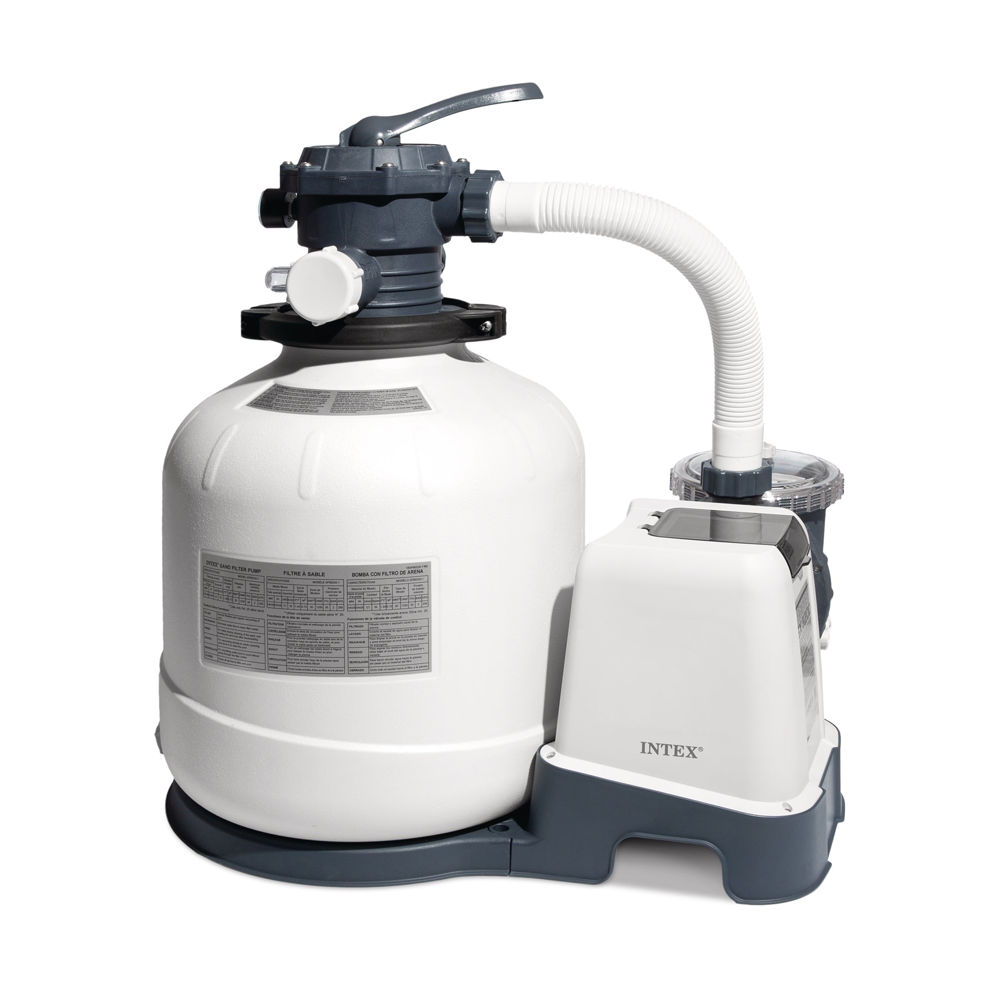 Intex 3000 GPH Above Ground Pool Sand Filter Pump with Automatic Timer(Open Box)
