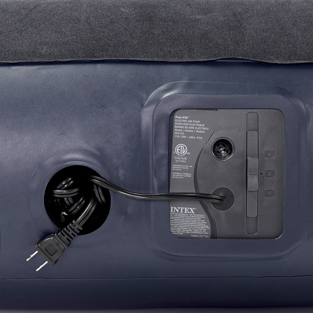 Intex Dura Beam Standard Pillow Rest Classic Airbed with Built-In Pump, Queen - VMInnovations