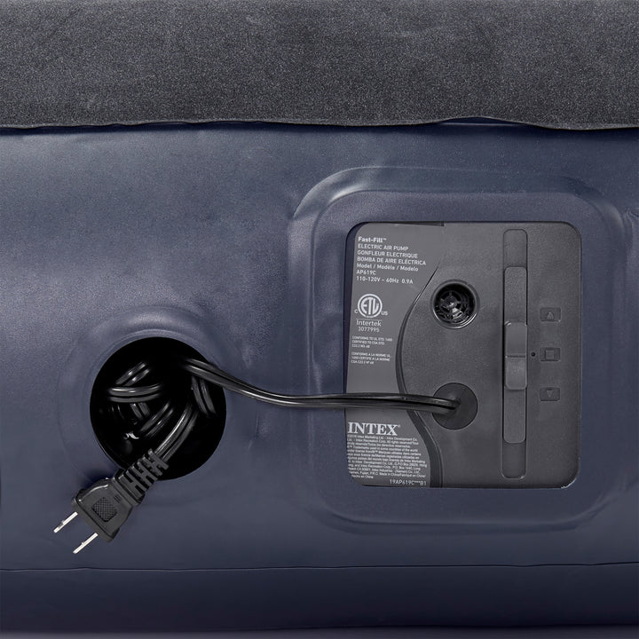 Intex Dura Beam Standard Pillow Rest Classic Airbed with Built-In Pump, Queen - VMInnovations