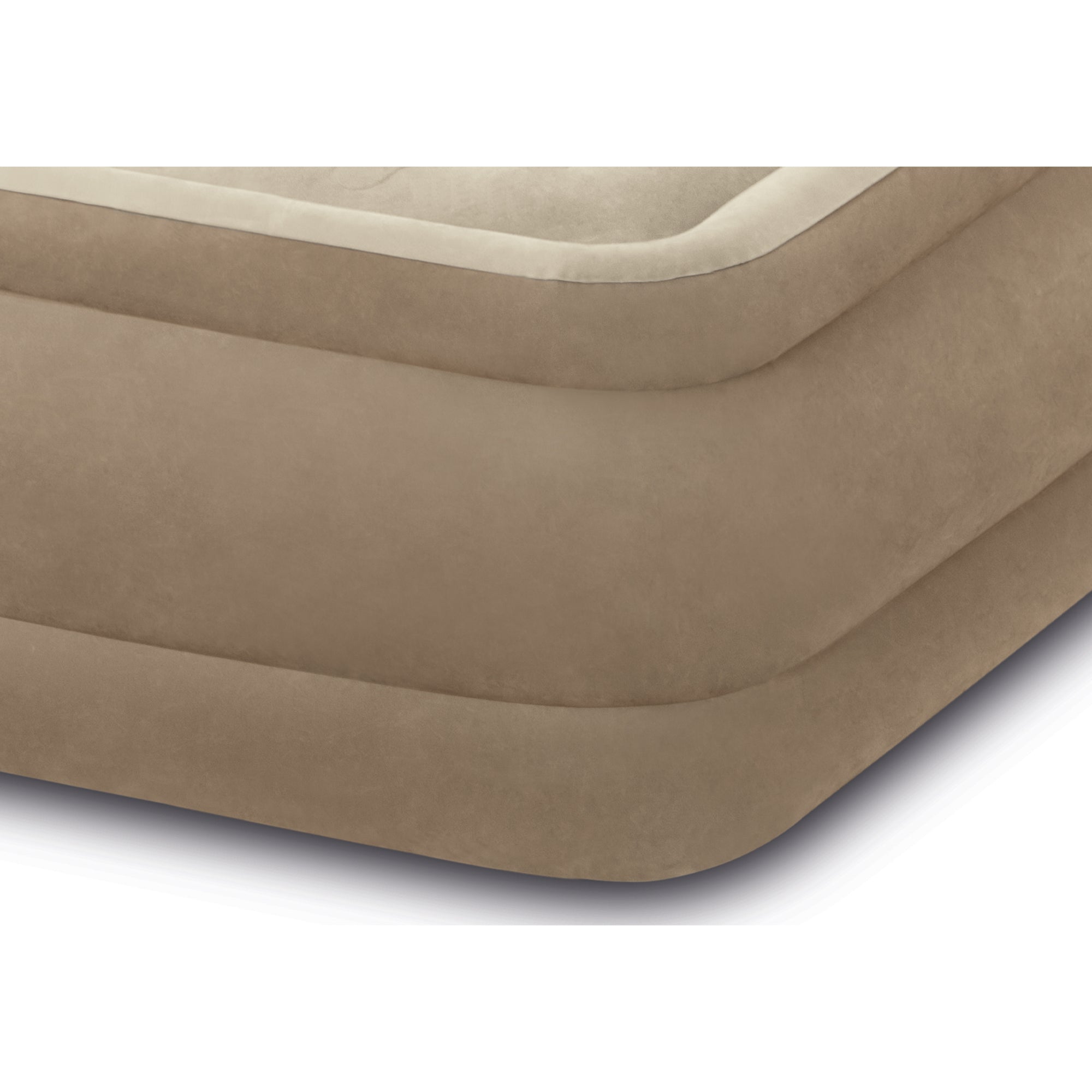 Intex Ultra Plush Fiber Tech Airbed Air Mattress Bed with Built In Pump, Queen