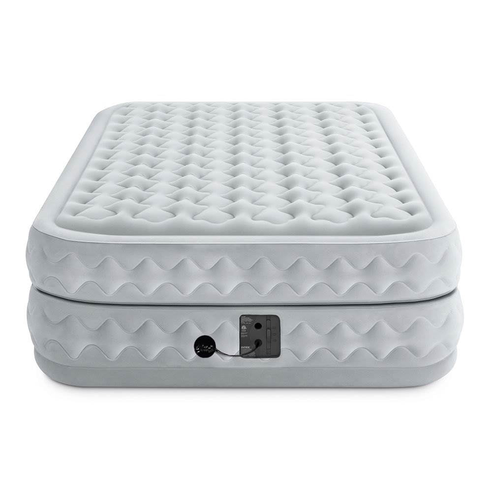 Intex Dura Beam Plus Supreme Air Flow Durable Bed Mattress w/ Fiber Tech, Queen