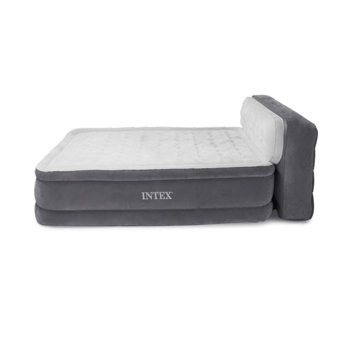 Intex Queen Ultra Plush Headboard Air Mattress with Internal Pump (4 Pack)