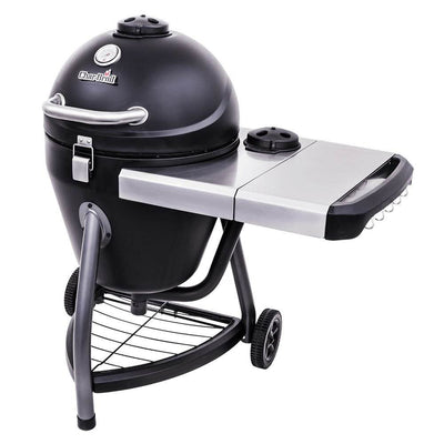Char Broil 327 Square Inch Kamander Outdoor Cooking Steel Charcoal Grill, Black