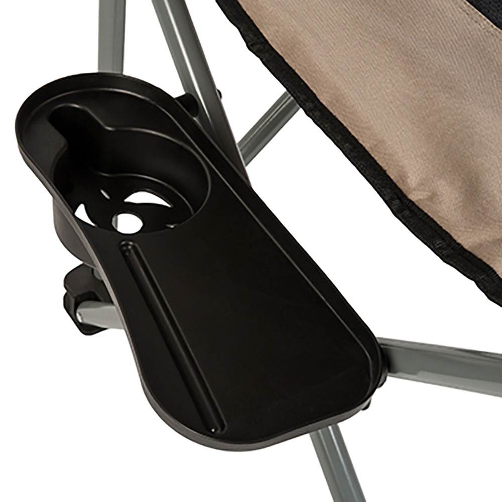 ARB Sport Folding Heavy Duty Outdoor Camping Chair with Side Table, Tan (Used)