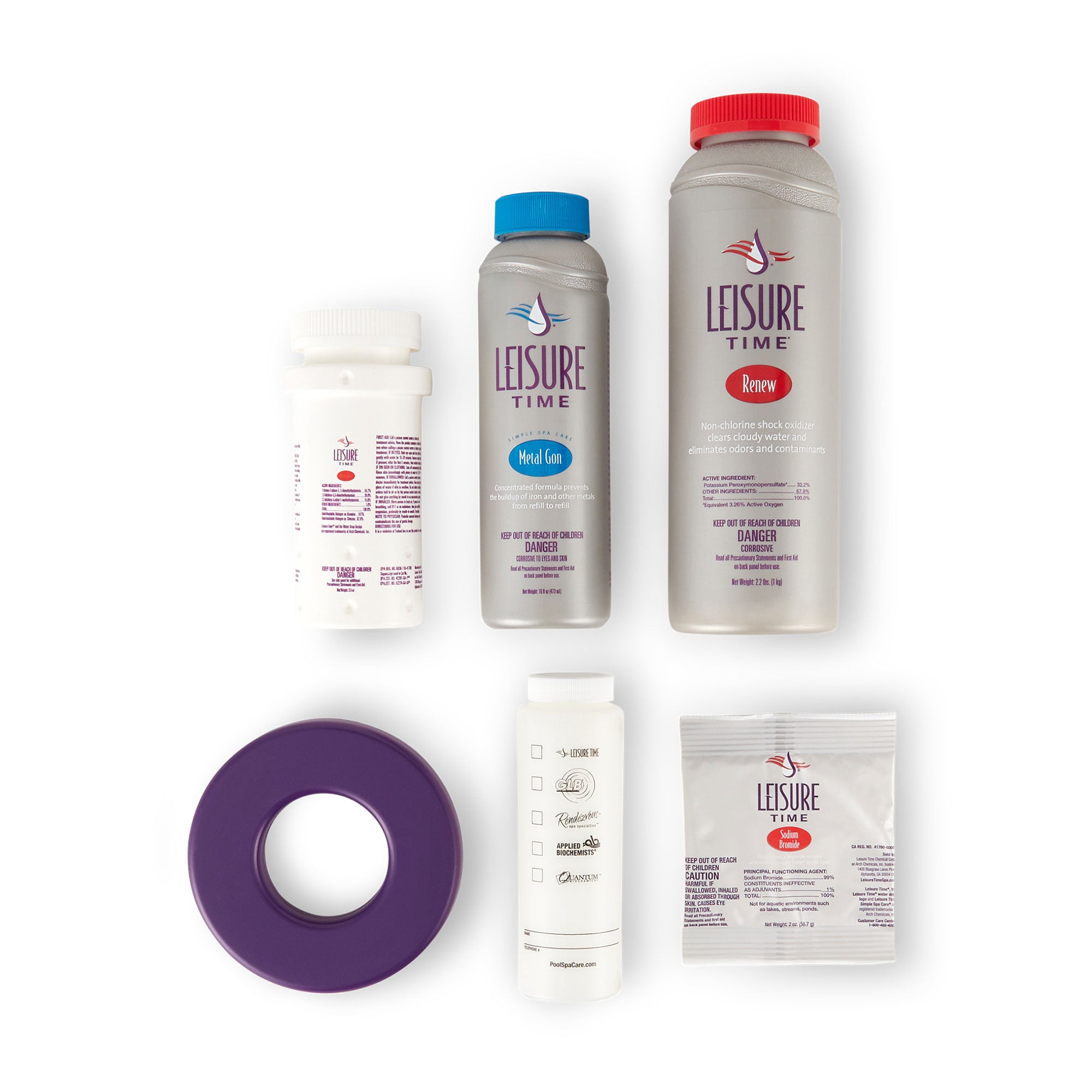 Coleman SaluSpa Inflatable Jacuzzi Hot Tub Spa with Bromine Spa Sanitizer Kit
