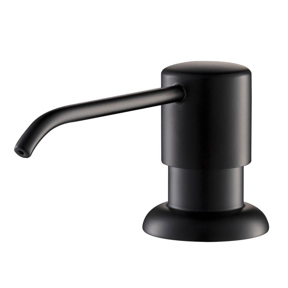 Kraus Boden Countertop Kitchen Sink Soap Dispenser Pump, Matte Black (Open Box)
