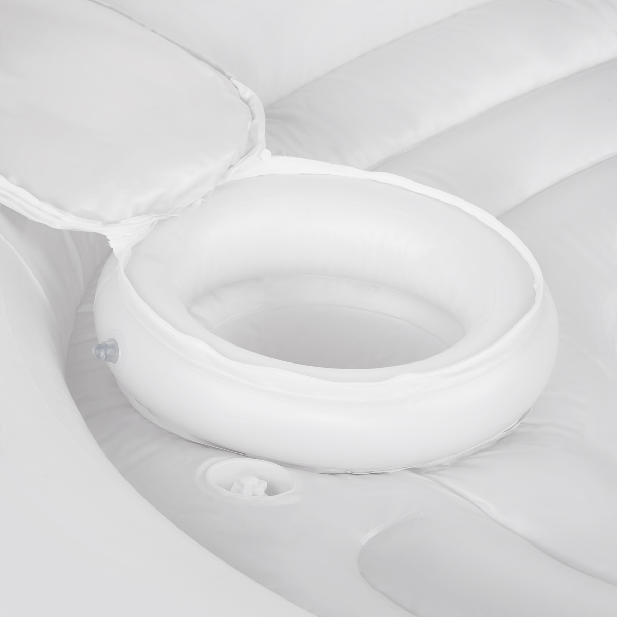 Intex 57266EP Inflatable Unicorn Party Island Pool Lounger Float, White (2 Pack)