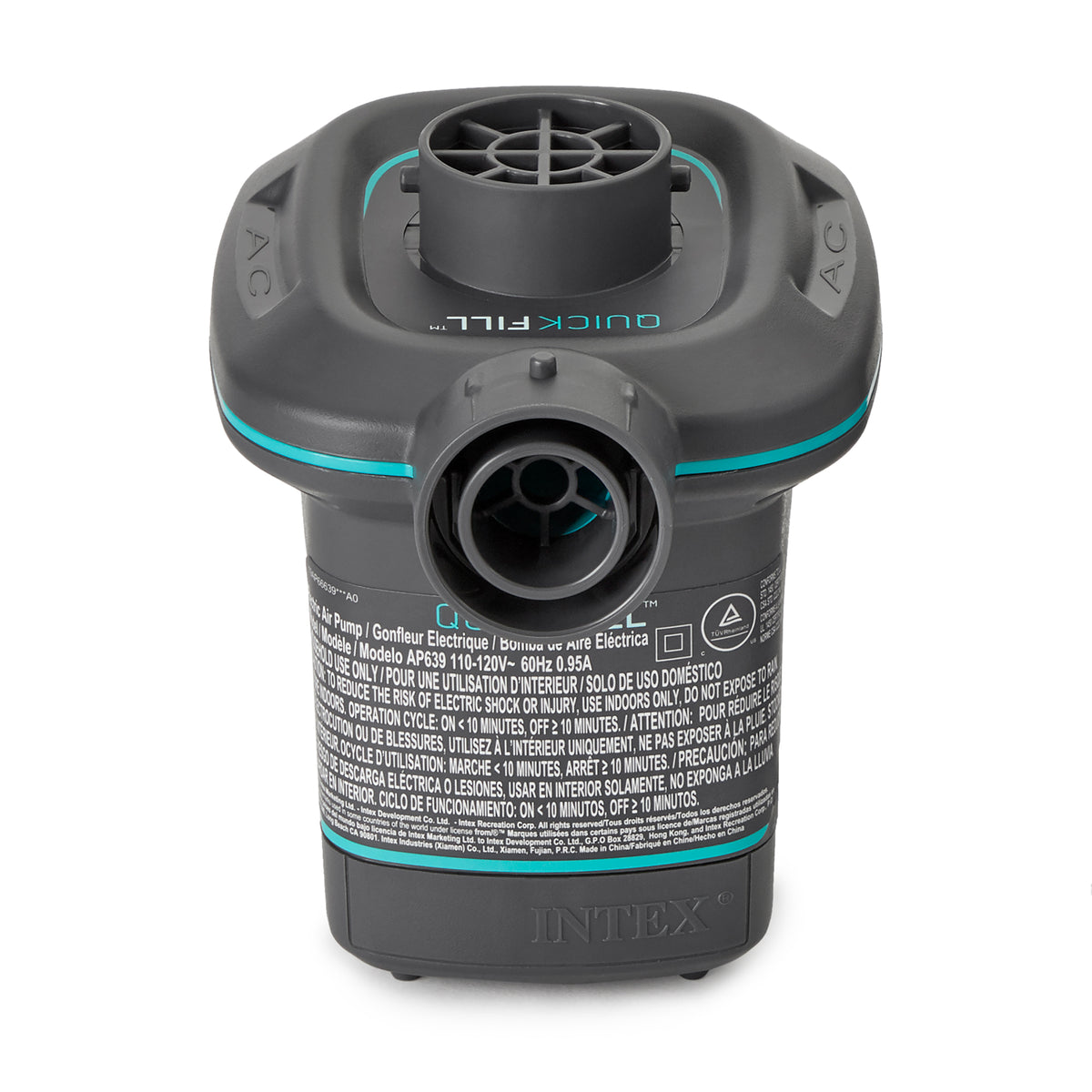 Intex 120V Quick Fill AC Electric Air Pump with 3 Interconnected Nozzles (Used) - VMInnovations